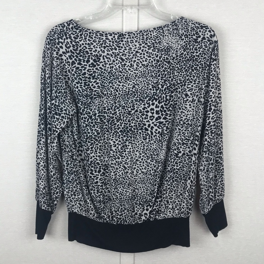 Zara Basic Lightweight Animal Print Top - image 6